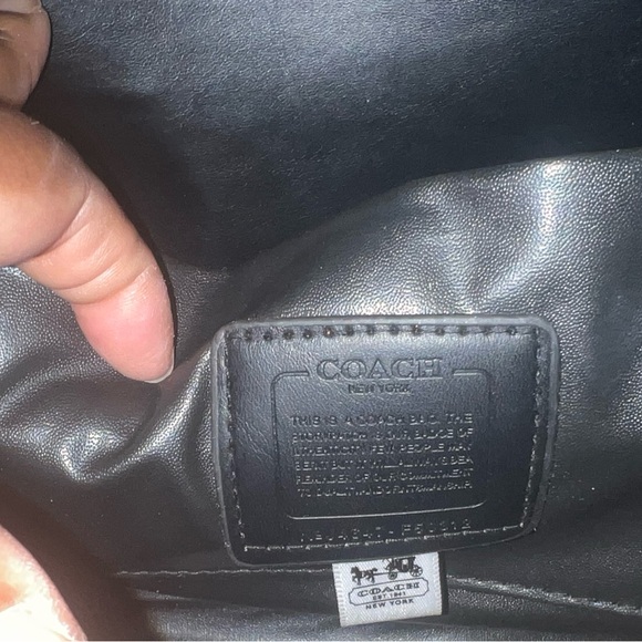 Coach Black and Brown Crossbody Bag with Signature Design - Picture 6 of 6